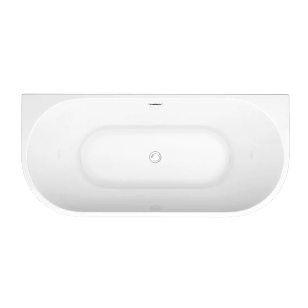 Victorian Plumbing Apollo Back To Wall Modern Curved Bath (1700 X 800mm) 6 Victorian Plumbing Apollo Back To Wall Modern Curved Bath (1700 X 800mm) - Image 4