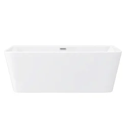 Victorian Plumbing Orion Back To Wall Modern Square Bath (1700 X 735mm) -Croydex shop lbt41wnd2