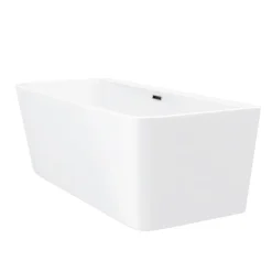 Victorian Plumbing Orion Back To Wall Modern Square Bath (1700 X 735mm) -Croydex shop lbt41wnd3