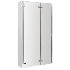 Milan Bathroom Milan Shower Bath - 1500mm L Shaped With Double Hinged Screen + Panel 8 Milan Bathroom Milan Shower Bath - 1500mm L Shaped With Double Hinged Screen + Panel -Croydex shop lshapedshowerbath1500mmincdoublehingedscreend2
