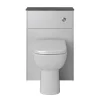 Heritage Bathroom Heritage Lynton 550mm WC Unit Only - Dove Grey -Croydex shop lydgwcu550 l