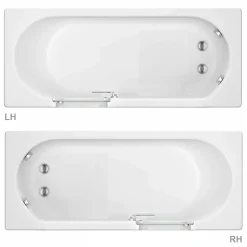 Milton Accessible Bathroom Milton Luxury Walk In 1700mm Bath Inc. Front + End Panels -Croydex shop m036d1