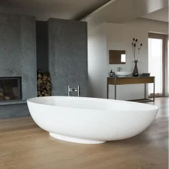 Clearwater Bath Clearwater Teardrop Petite 1690 X 820mm ClearStone Gloss White Bath -Croydex shop m10fcs d1