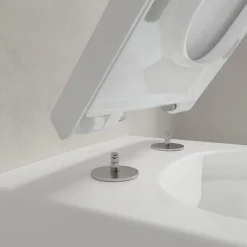 Villeroy & Boch Villeroy And Boch Memento 2.0 DirectFlush Rimless Wall Hung Toilet + Soft Close Seat -Croydex shop m2drwhwc d5