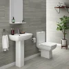 Milan Bathroom Milan Modern Short Projection Toilet + Soft Close Seat -Croydex shop m600wc d2