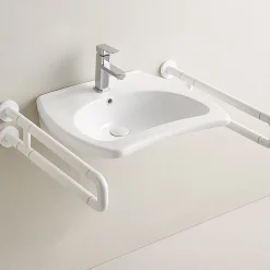 Milton Accessible Bathroom Milton Wheelchair Accessible Wall Hung Basin (605 X 530mm)