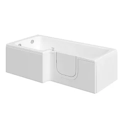Milton Accessible Bathroom Milton Walk In 1700mm L Shaped Bath Inc. Screen + Panel -Croydex shop marealbth d1