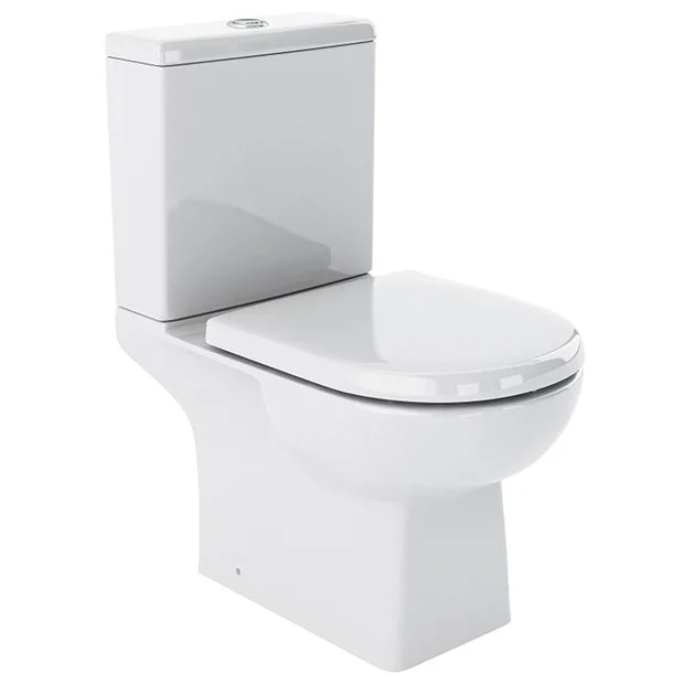 Victorian Plumbing Marina Modern Close Coupled Toilet + Soft Close Seat 4 Victorian Plumbing Marina Modern Close Coupled Toilet + Soft Close Seat - Image 2