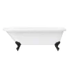 Victorian Plumbing Bromley 1780 Single Ended Roll Top Bath + Matt Black Leg Set -Croydex shop mbbrom1780b detail4