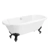 Victorian Plumbing Duke 1795 Traditional Roll Top Bath + Matt Black Leg Set 2 Victorian Plumbing Duke 1795 Traditional Roll Top Bath + Matt Black Leg Set -Croydex shop mbduke1795b d2