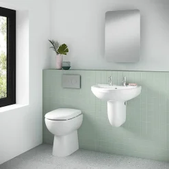 Milton Accessible Bathroom Milton Classic Comfort Height BTW Toilet Pan + Soft Close Seat -Croydex shop mccbtwd2