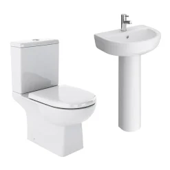 Victorian Plumbing Marina 4-Piece Modern Bathroom Suite