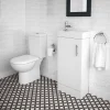 Milan Bathroom Milan Minimalist Compact Floor Standing Vanity Unit + Knedlington Close Coupled Toilet 1 Milan Bathroom Milan Minimalist Compact Floor Standing Vanity Unit + Knedlington Close Coupled Toilet -Croydex shop mcfsvkcct n d7