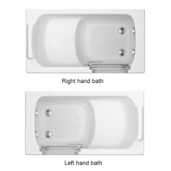 Milton Accessible Bathroom Milton Luxury Walk In 1210mm Easy Access Deep Soak Bath Inc. Front + End Panels 7 Milton Accessible Bathroom Milton Luxury Walk In 1210mm Easy Access Deep Soak Bath Inc. Front + End Panels -Croydex shop mdsbd1n