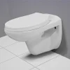 Victorian Plumbing Melbourne Wall Hung Toilet + Soft Close Toilet Seat -Croydex shop melbournewallhungtoiletd1