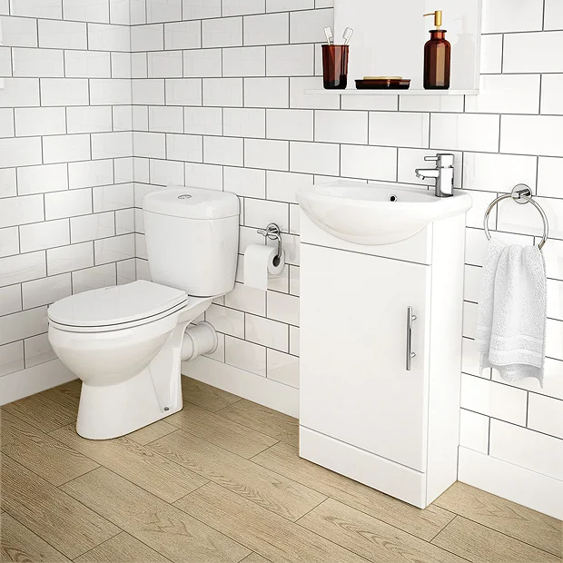 Nui Melbourne Close Coupled Toilet Incl. 420 Cabinet + Basin Set 4 Nui Melbourne Close Coupled Toilet Incl. 420 Cabinet + Basin Set - Image 2
