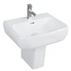 RAK Ceramic RAK Metropolitan 42cm Basin + Half Pedestal 2 RAK Ceramic RAK Metropolitan 42cm Basin + Half Pedestal -Croydex shop met42bashalped lrg