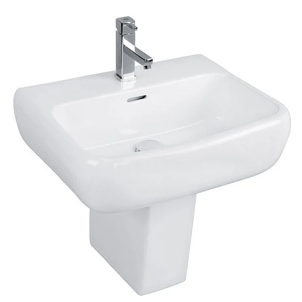 RAK Ceramic RAK Metropolitan 42cm Basin + Half Pedestal 3 RAK Ceramic RAK Metropolitan 42cm Basin + Half Pedestal