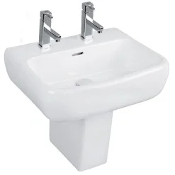 RAK Ceramic RAK Metropolitan 52cm Basin + Half Pedestal