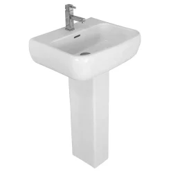 RAK Ceramic RAK Metropolitan 52cm Basin With Full Pedestal 5 RAK Ceramic RAK Metropolitan 52cm Basin With Full Pedestal -Croydex shop met52basped l1