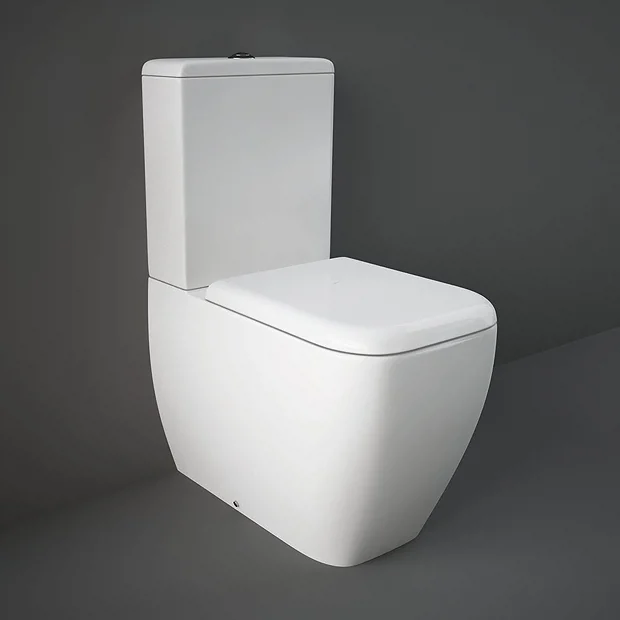 RAK Ceramic RAK Metropolitan Rimless Close Coupled Toilet + Soft Close Seat 4 RAK Ceramic RAK Metropolitan Rimless Close Coupled Toilet + Soft Close Seat - Image 2