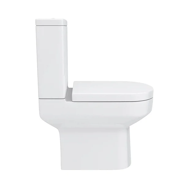 Victorian Plumbing Metro Rimless Close Coupled Modern Toilet + Soft Close Seat 5 Victorian Plumbing Metro Rimless Close Coupled Modern Toilet + Soft Close Seat - Image 3