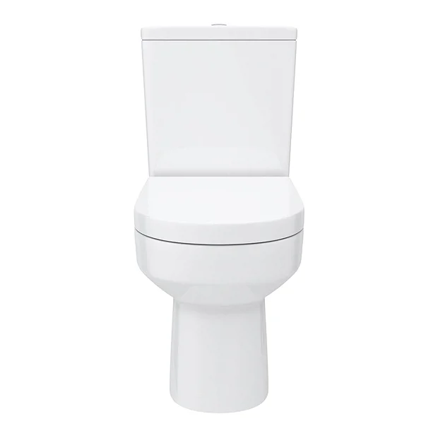 Victorian Plumbing Metro Rimless Close Coupled Modern Toilet + Soft Close Seat 6 Victorian Plumbing Metro Rimless Close Coupled Modern Toilet + Soft Close Seat - Image 4