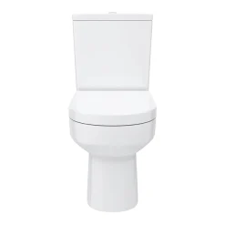 Victorian Plumbing Metro Close Coupled Modern Toilet + Soft Close Seat -Croydex shop metcc d4