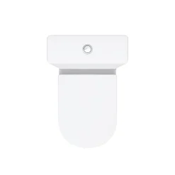 Victorian Plumbing Metro Close Coupled Modern Toilet + Soft Close Seat -Croydex shop metcc d5