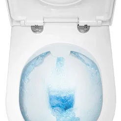 Victorian Plumbing Metro Rimless Close Coupled Modern Toilet + Soft Close Seat