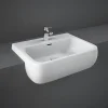 RAK Ceramic RAK Metropolitan 52cm Semi Recessed Basin 1TH