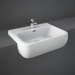 RAK Ceramic RAK Metropolitan 52cm Semi Recessed Basin 1TH