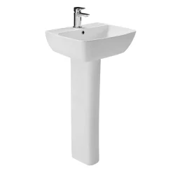 Itton Bathroom Britton MyHome 55cm 1TH Basin With Full Pedestal