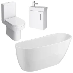 Victorian Plumbing Miami Modern Slipper Bathroom Suite -Croydex shop miamimodernslipperbathroomsuited1