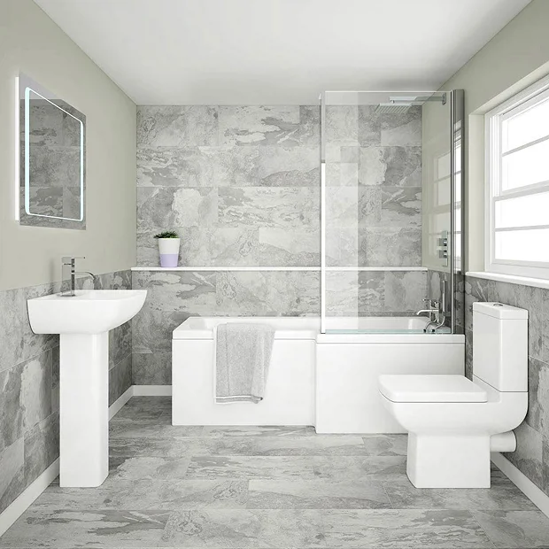 Milan Bathroom Milan Shower Bath 1700mm Incl. 6mm Screen 5 Milan Bathroom Milan Shower Bath 1700mm Incl. 6mm Screen - Image 3