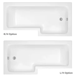 Milan Bathroom Milan Modern Shower Bath Suite -Croydex shop milbsnd2