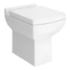 Milan Bathroom Milan Square Back To Wall Toilet + Soft Close Seat -Croydex shop milbtwp l
