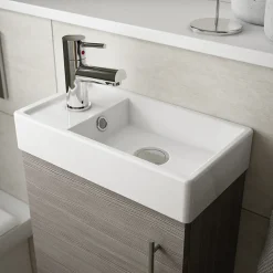 Milan Bathroom Milan Grey Avola Cloakroom Suite (Toilet, Concealed Cistern + Vanity Unit) 10 Milan Bathroom Milan Grey Avola Cloakroom Suite (Toilet, Concealed Cistern + Vanity Unit) -Croydex shop milgas d1