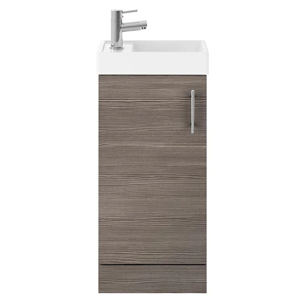 Milan Bathroom Milan Grey Avola Cloakroom Suite (Toilet, Concealed Cistern + Vanity Unit) 7 Milan Bathroom Milan Grey Avola Cloakroom Suite (Toilet, Concealed Cistern + Vanity Unit) - Image 5