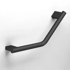 Milton Accessible Bathroom Milton Luxury Black Angled Grab Bar -Croydex shop milgb04 l