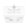 Toreno 1300mm Gloss White Vanity Unit Bathroom Suite - Depth 400/200mm -Croydex shop mod1300 n d3