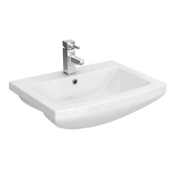 Monza­­ Bathroom Monza 550mm Semi-Recessed Basin - 1 Tap Hole