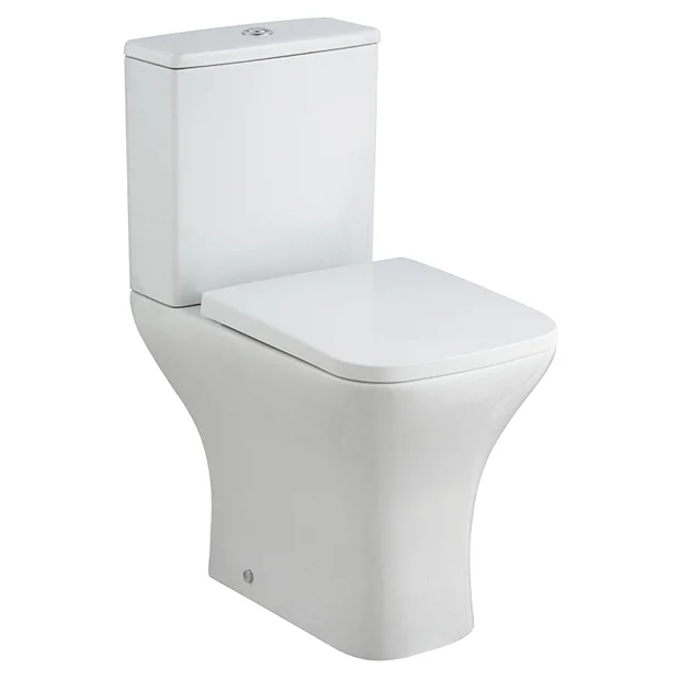 Milton Accessible Bathroom Milton Modern Square Comfort Height Toilet + Soft Close Seat 4 Milton Accessible Bathroom Milton Modern Square Comfort Height Toilet + Soft Close Seat - Image 2