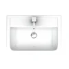 Victorian Plumbing Pro 600 Modern Short Projection Basin & Pedestal (550mm Wide - 1 Tap Hole) -Croydex shop mspb d4