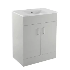 Toreno Modern Light Grey Sink Vanity Unit + Toilet Package -Croydex shop mvg11bs d1