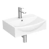 Milton Accessible Bathroom Milton 500 X 400 Wall Hung Bowed Basin (1 Tap Hole) -Croydex shop mwhb541th l
