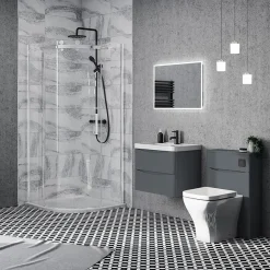 Monza­­ Bathroom Monza Matt Grey 500mm Wide WC Unit (Depth 200mm)