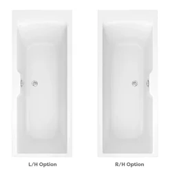 Monza­­ Bathroom Monza 1700 X 700 Single Ended Bath With Curved Tap Ledge -Croydex shop mzc177 detail01