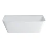 Clearwater Bath Clearwater Patinato Clear Stone Gloss White Back To Wall Bath - 1690 X 800 -Croydex shop n3bcs d1