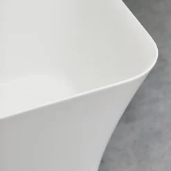 Clearwater Bath Clearwater Palermo Natural Stone Bath Hand Polished White - 1790 X 750mm -Croydex shop n5ccs d1